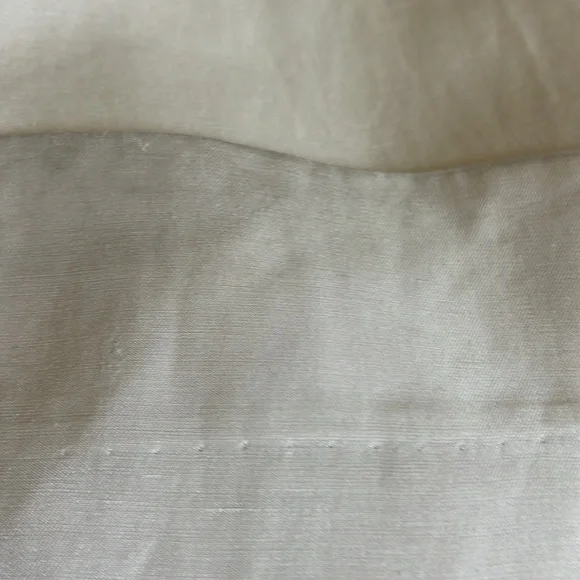 ANINE BING Carrie Pant, Size 6 (28in waist) White Linen Blend - Picture 8 of 8